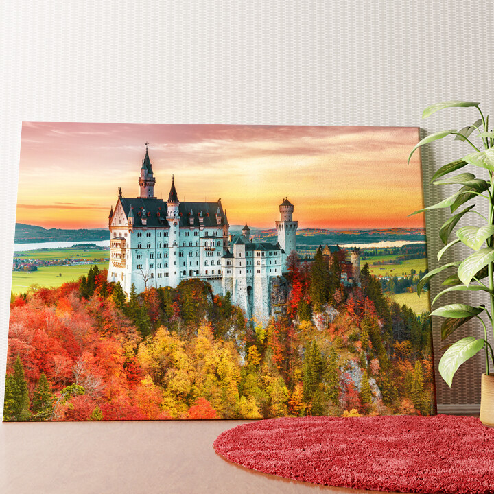 Schloss Neuschwanstein Wandbild personalisiert