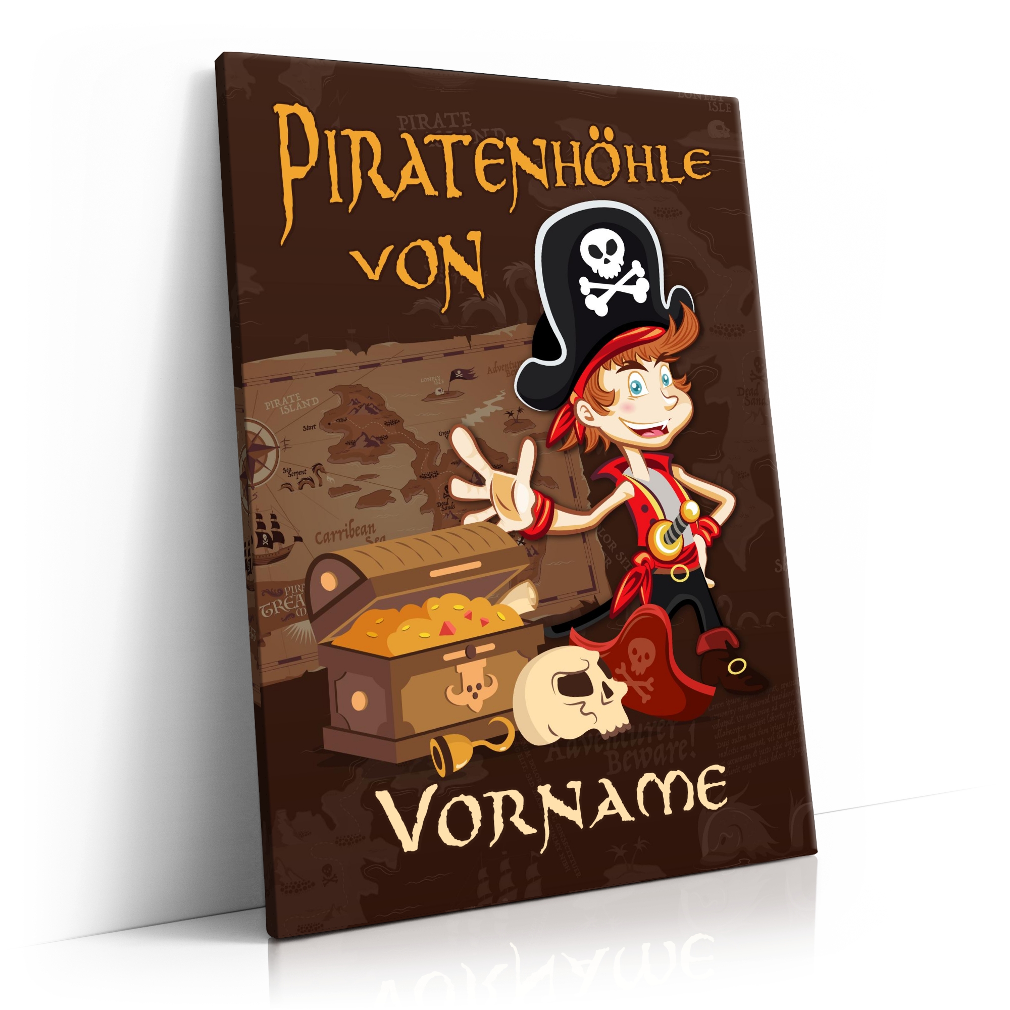 Personalisierbares Geschenk Piratenschatz