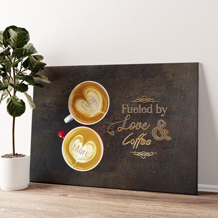 Leinwandbild personalisiert Coffee
