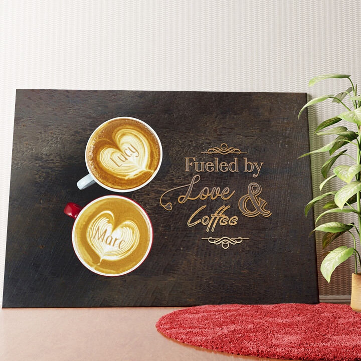 Coffee Wandbild personalisiert