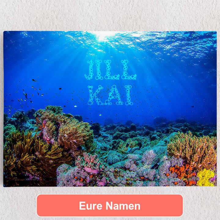 Personalisiertes Leinwandbild Under the Sea