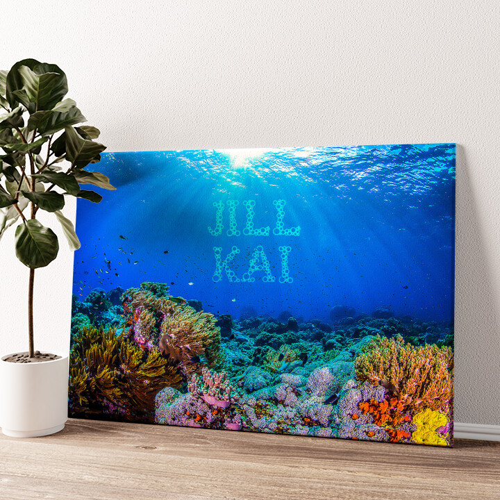 Leinwandbild personalisiert Under the Sea