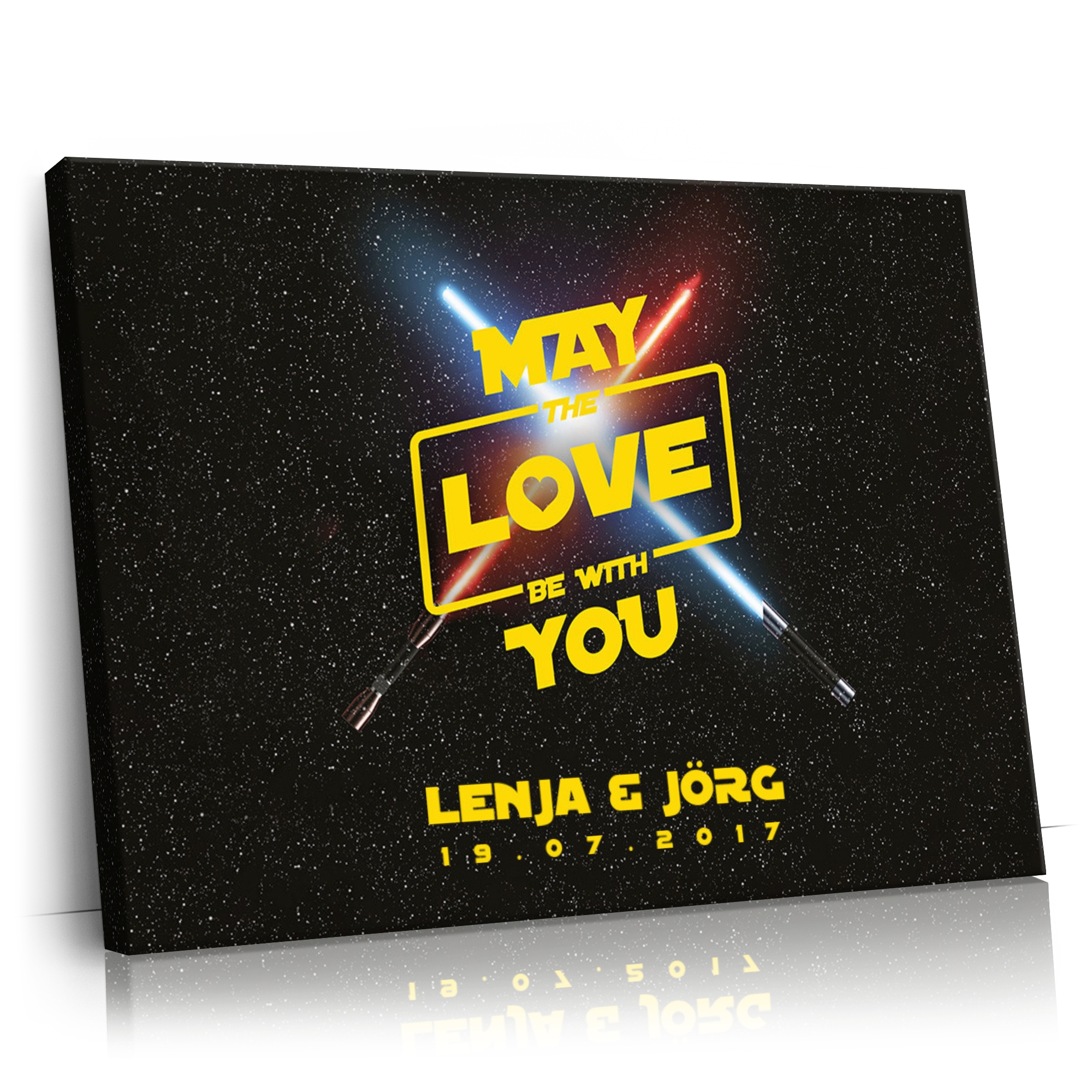 Personalisierbares Geschenk May The Love Be With You