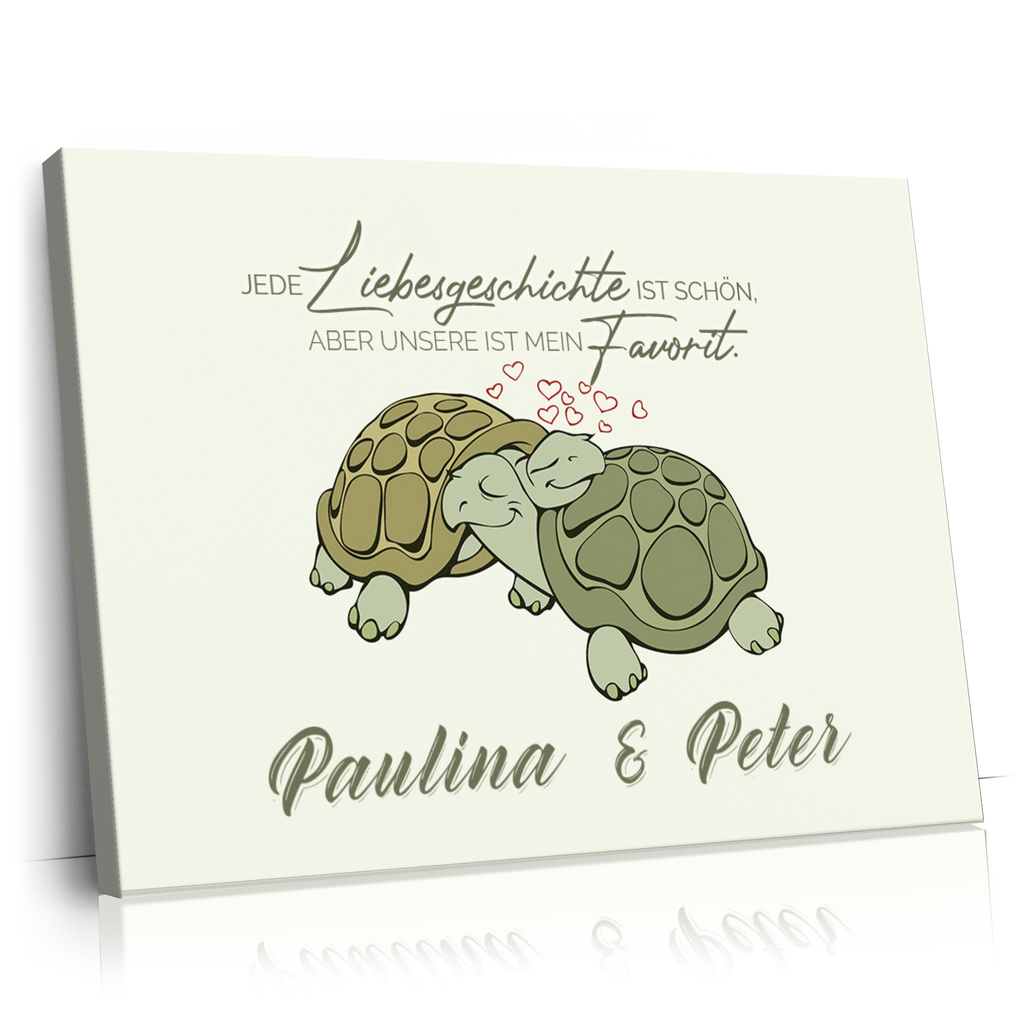 Personalisierbares Geschenk Turtle Love