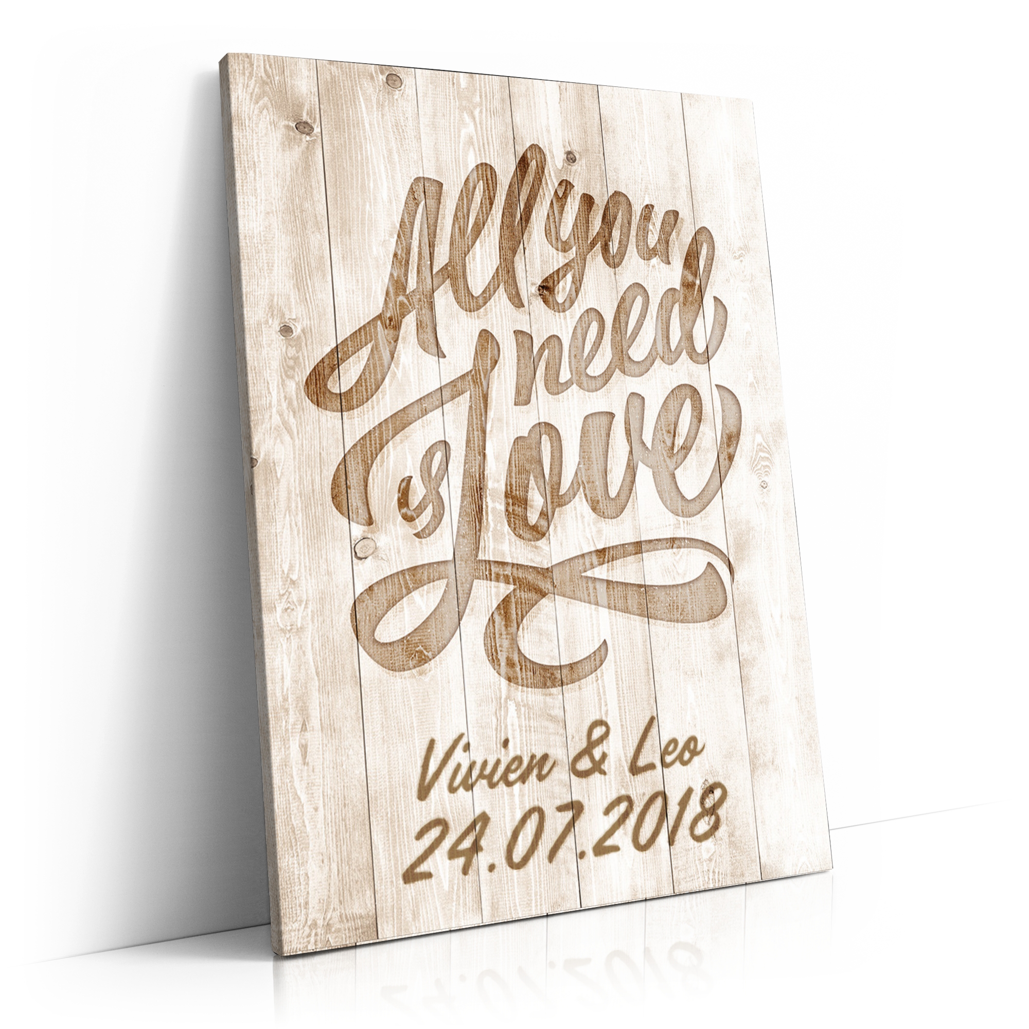 Personalisierbares Geschenk All You Need Is Love