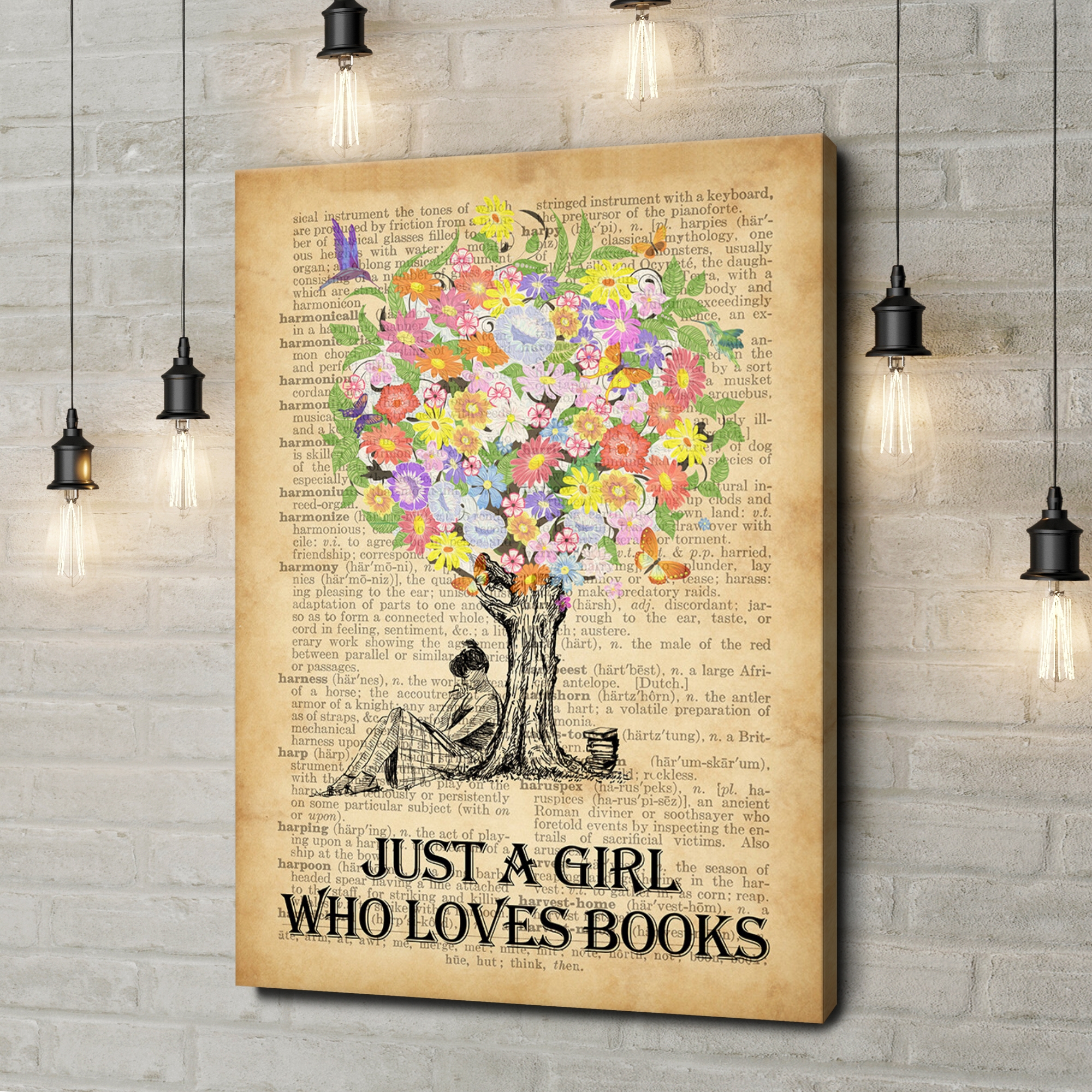 Liebesleinwand als Geschenk Tree of Books