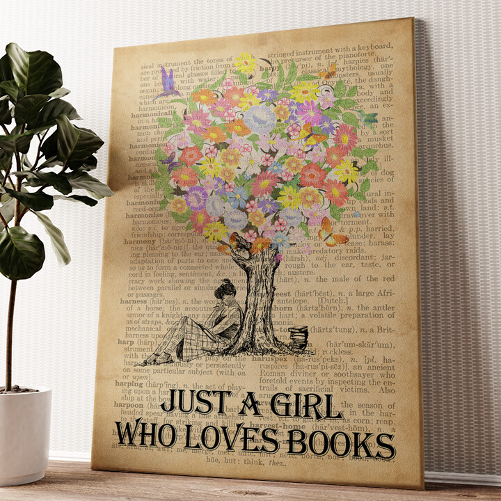 Leinwandbild personalisiert Tree of Books