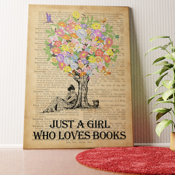 Tree of Books Wandbild personalisiert