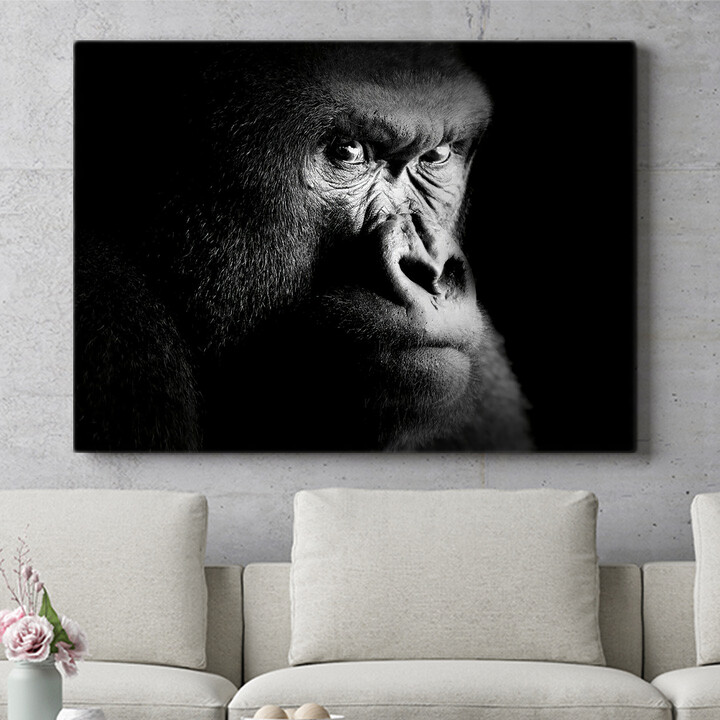 Personalisiertes Wandbild Gorilla