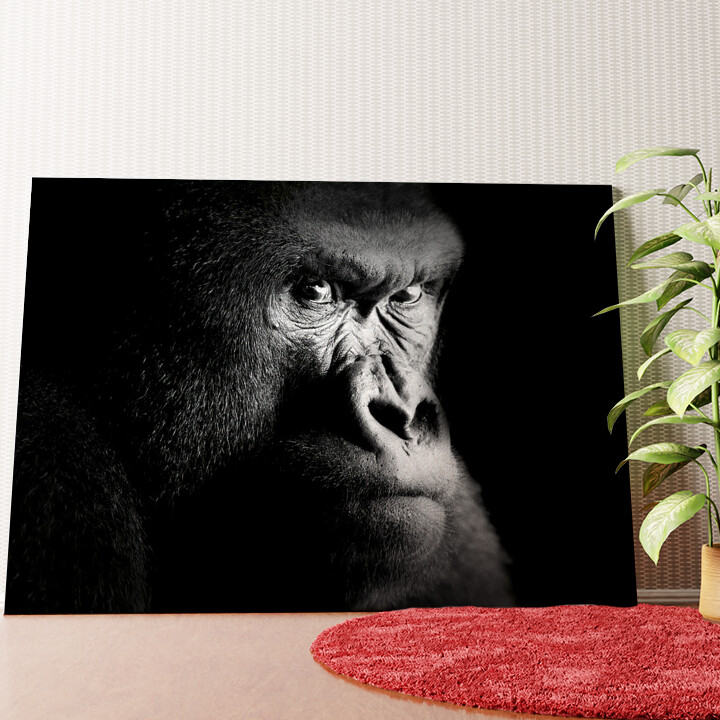 Gorilla Wandbild personalisiert