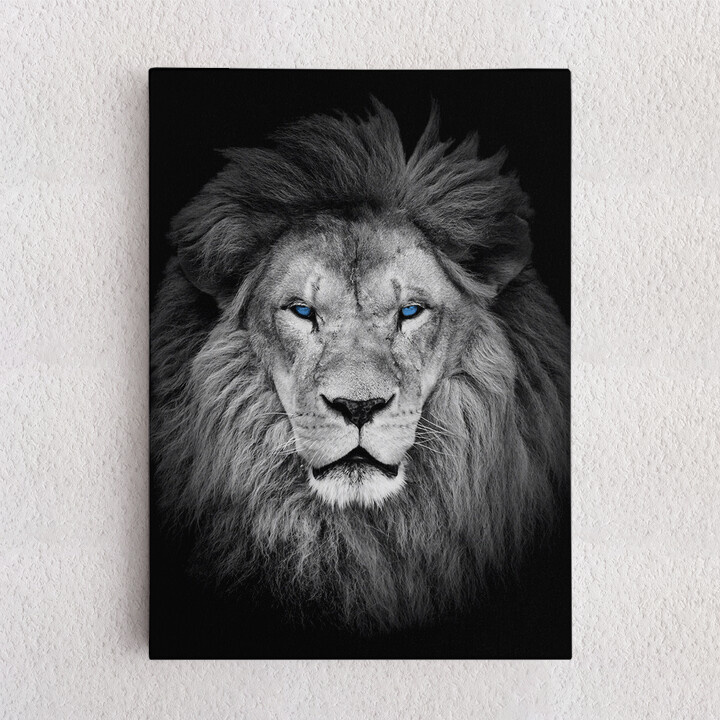 Personalisiertes Leinwandbild Löwe
