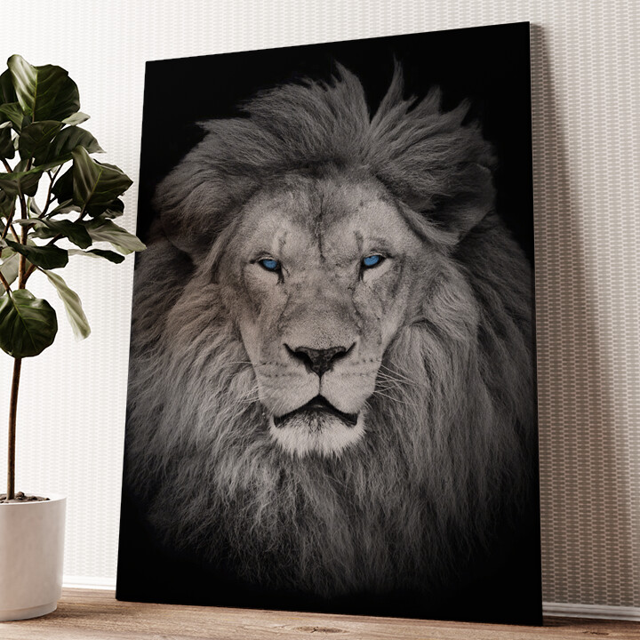 Leinwandbild personalisiert Löwe