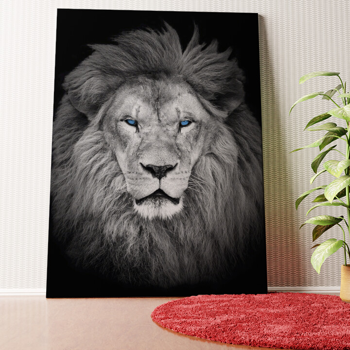 Löwe Wandbild personalisiert
