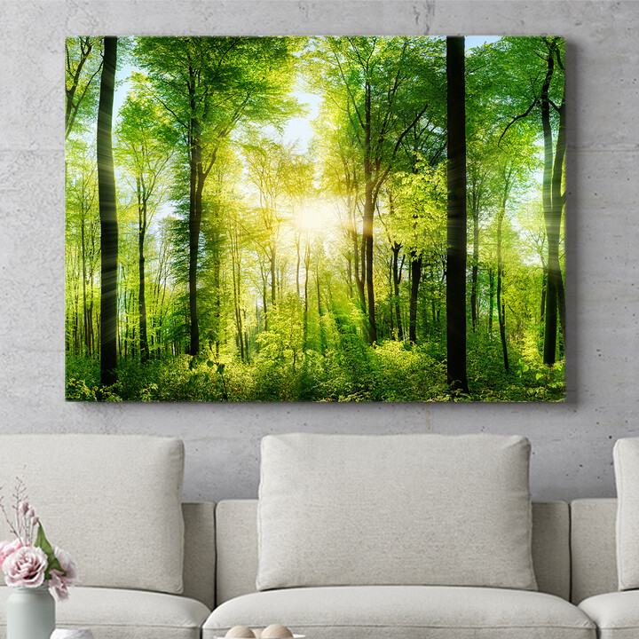 Personalisiertes Wandbild Sommerwald