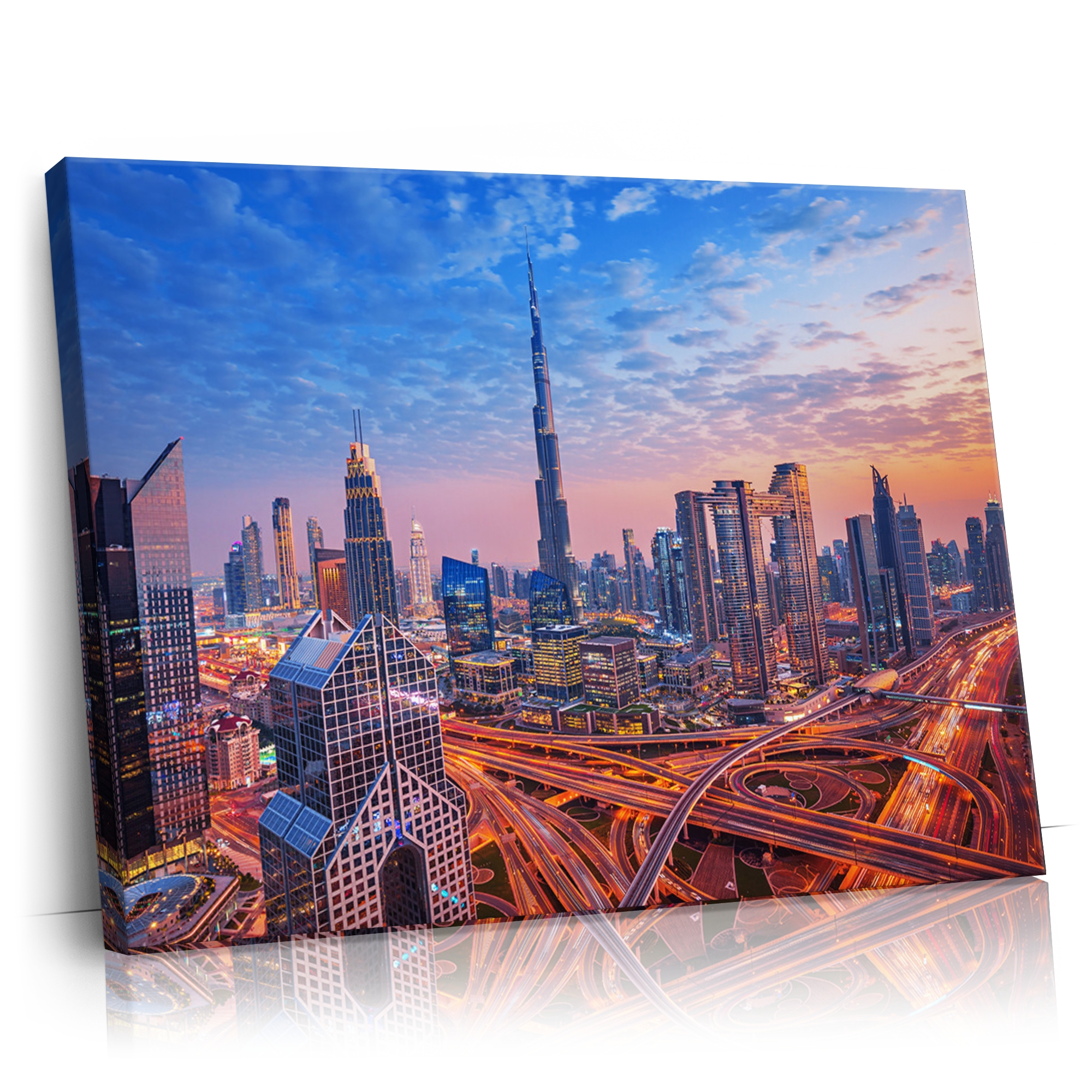 Personalisierbares Geschenk Dubai Skyline
