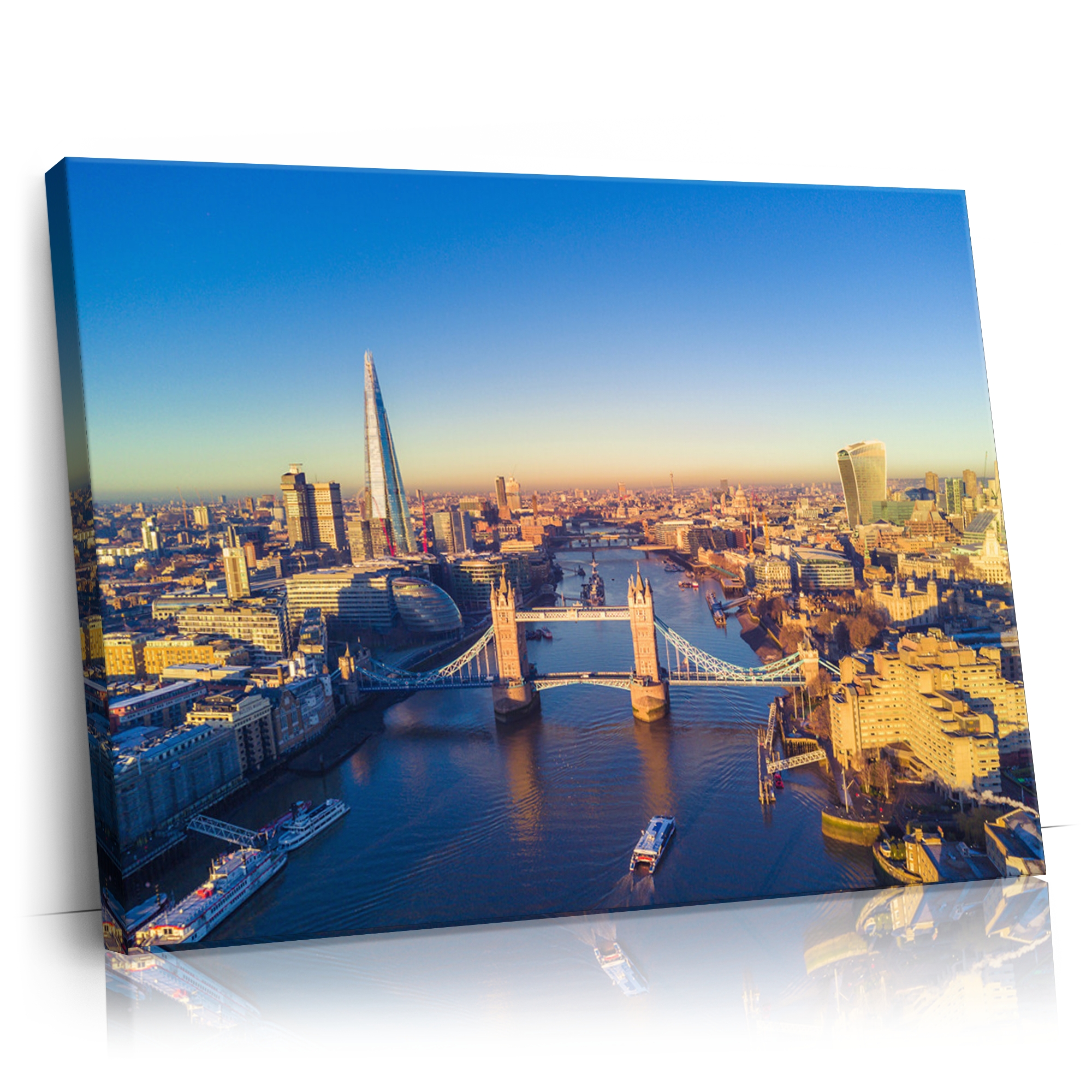 Personalisierbares Geschenk London Bridge Luftaufnahme