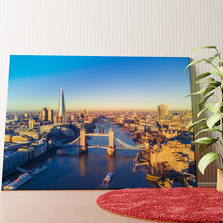 London Bridge Luftaufnahme Wandbild personalisiert
