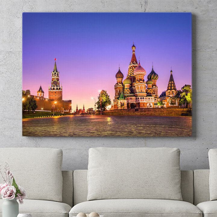Personalisiertes Wandbild St. Basil Kathedrale Moskau