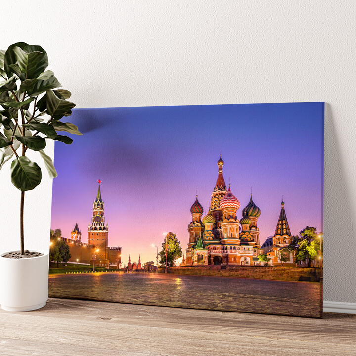 Leinwandbild personalisiert St. Basil Kathedrale Moskau