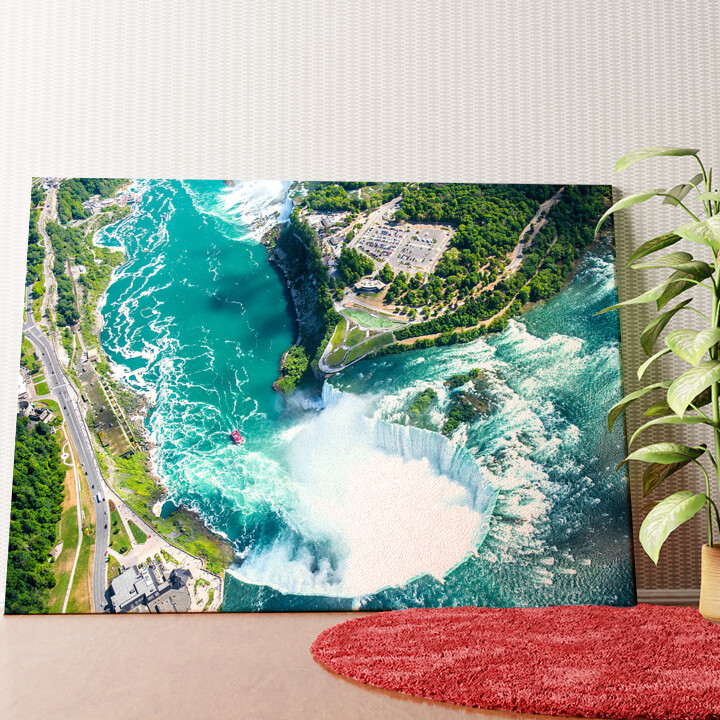 Niagara Wasserfälle Luftaufnahme Wandbild personalisiert