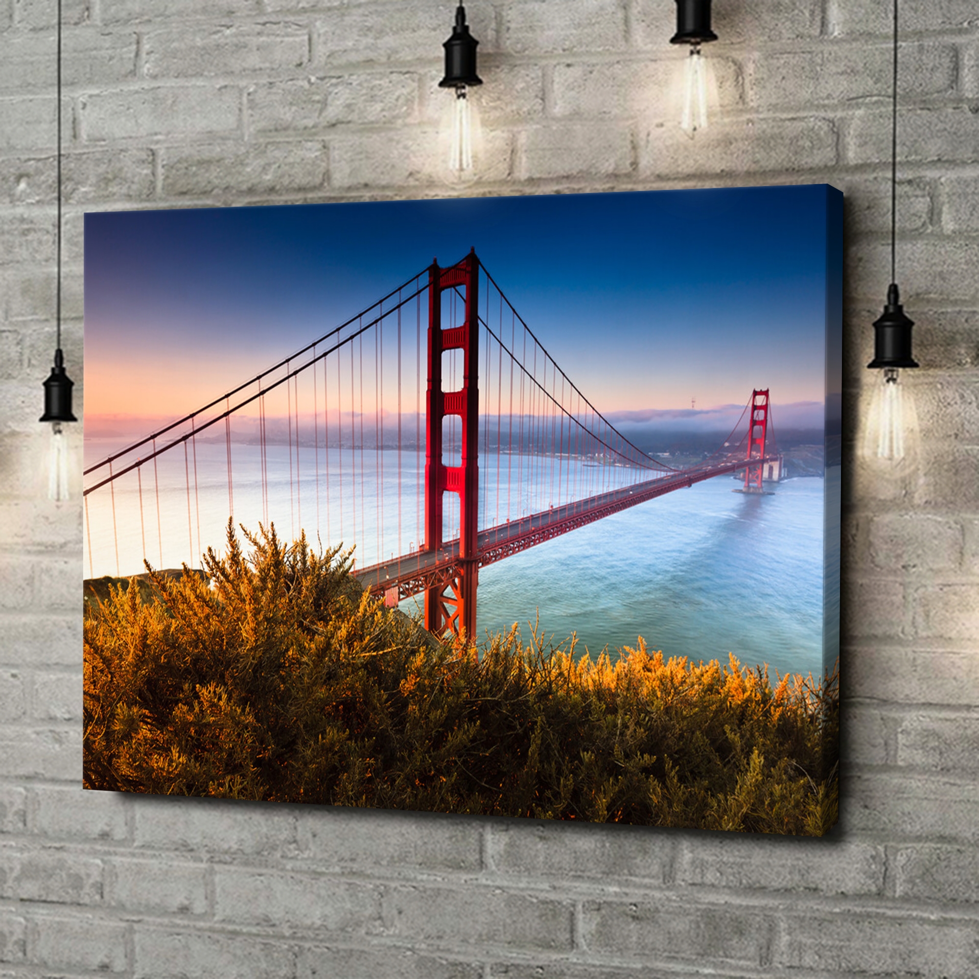 Liebesleinwand als Geschenk San Francisco Golden Gate Bridge