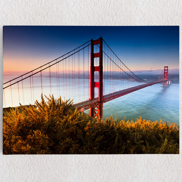 Personalisiertes Leinwandbild San Francisco Golden Gate Bridge