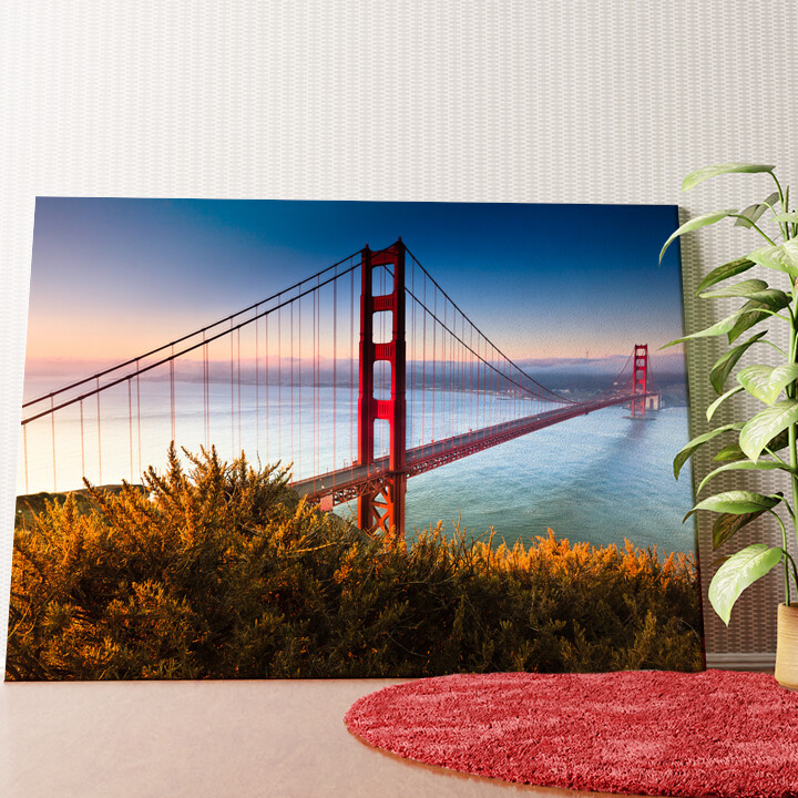 San Francisco Golden Gate Bridge Wandbild personalisiert