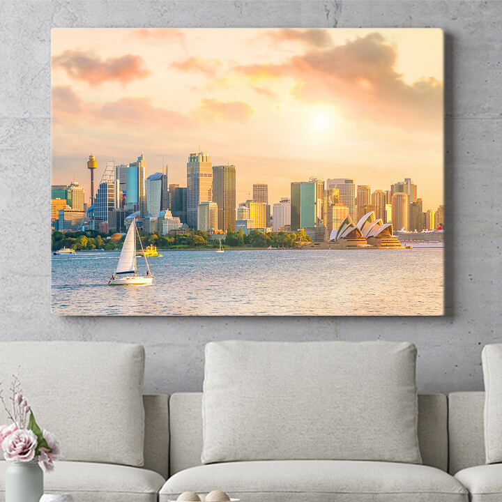 Personalisiertes Wandbild Sydney Skyline