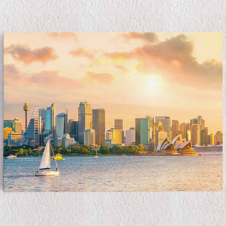 Personalisiertes Leinwandbild Sydney Skyline