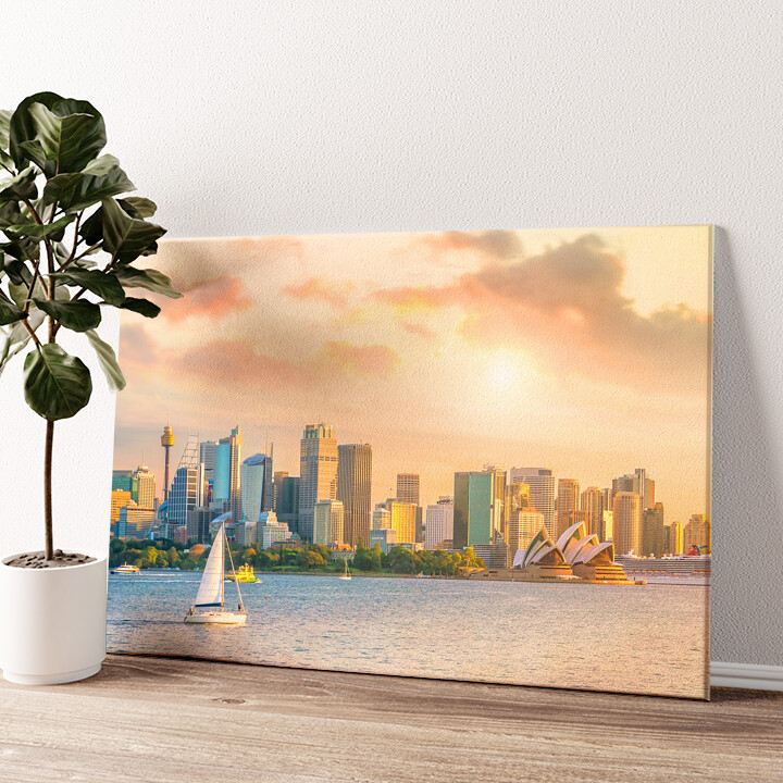 Leinwandbild personalisiert Sydney Skyline