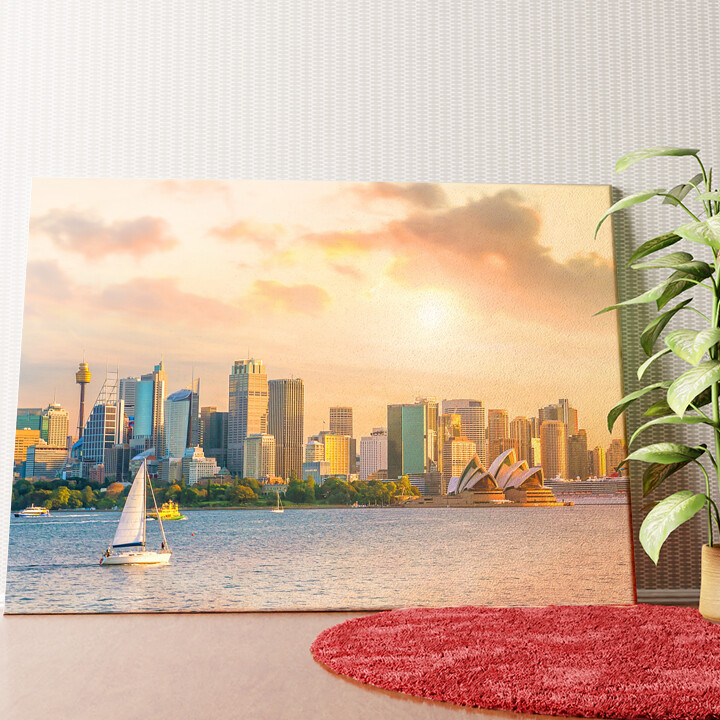 Sydney Skyline Wandbild personalisiert