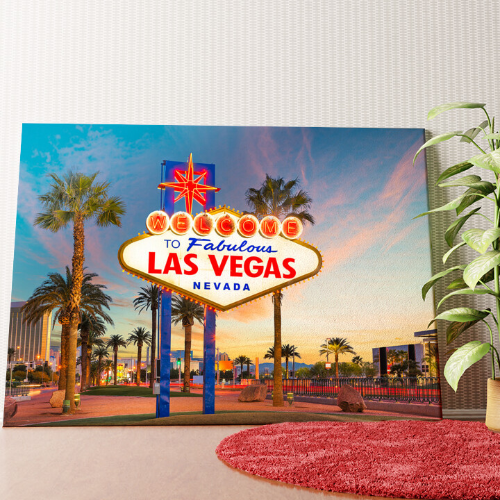 Las Vegas Wandbild personalisiert