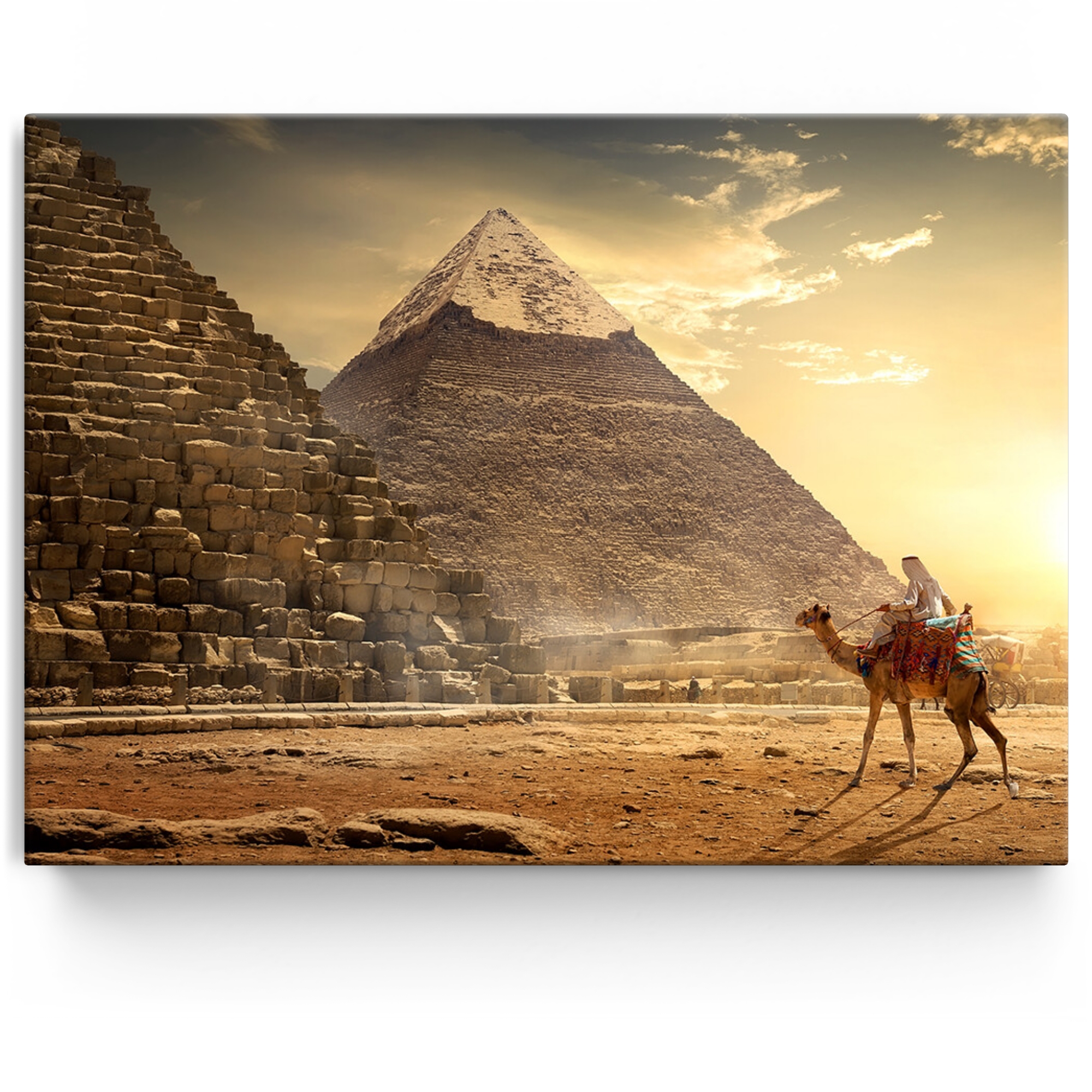 Personalisiertes Leinwandbild Pyramiden