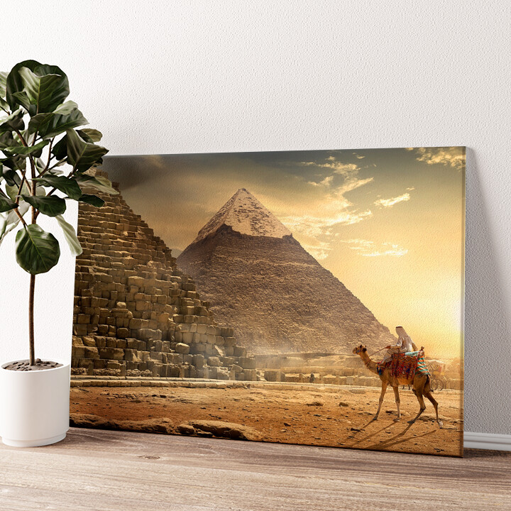 Leinwandbild personalisiert Pyramiden