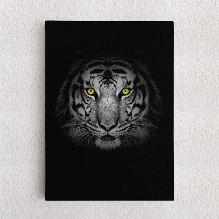 Personalisiertes Leinwandbild Tiger
