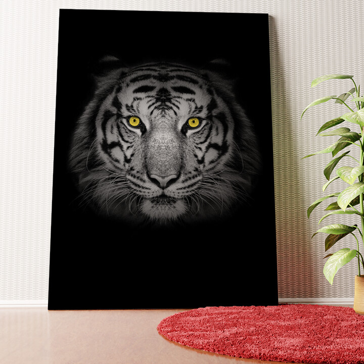 Tiger Wandbild personalisiert