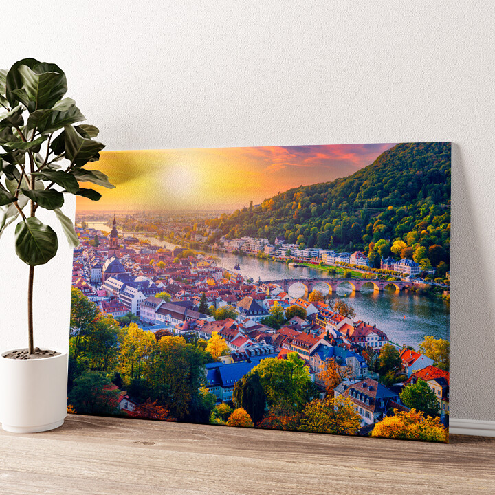 Leinwandbild personalisiert Skyline Heidelberg