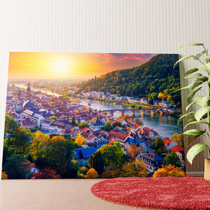 Skyline Heidelberg Wandbild personalisiert