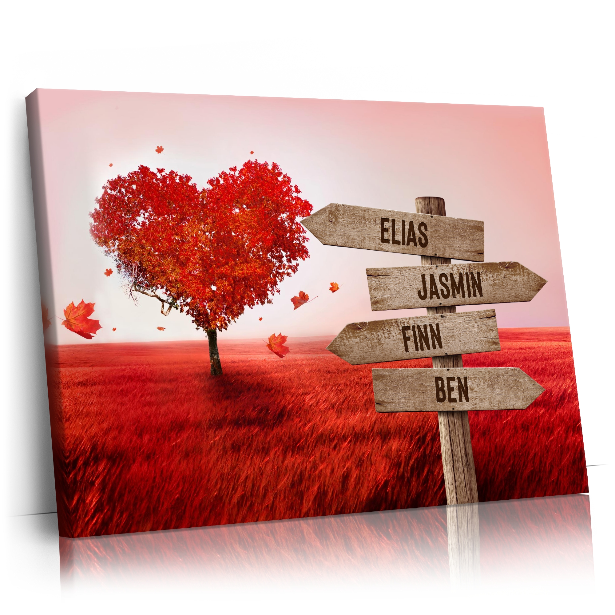 Roter Herbsttraum - Personalisierbares Leinwandbild | Liebesleinwand.de Roter Herbsttraum - Personalisierbares Leinwandbild | Liebesleinwand.de