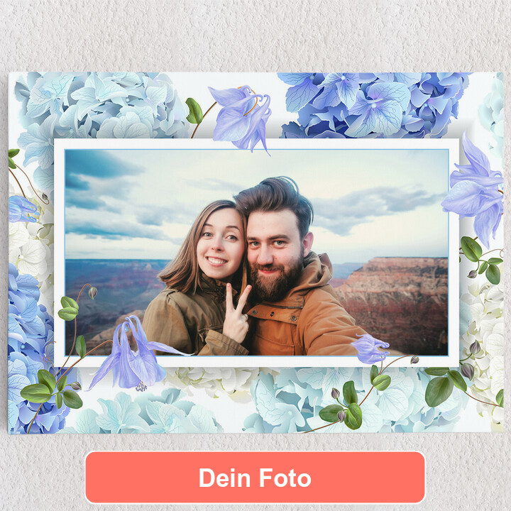 Personalisiertes Leinwandbild Hintergrund: Blütentraum