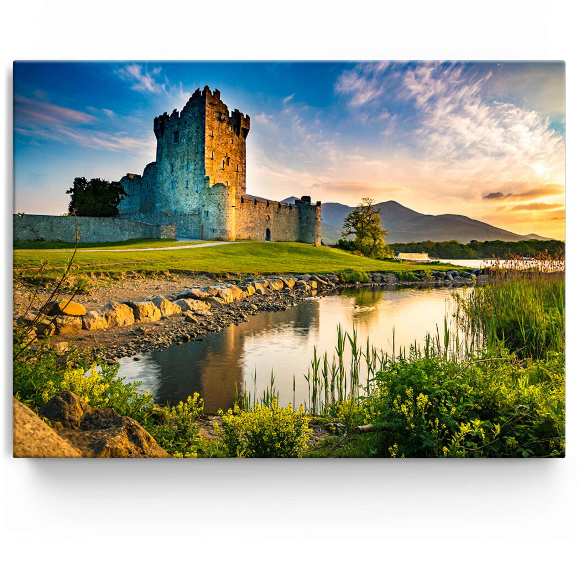 Personalisiertes Leinwandbild Ross Castle Irland