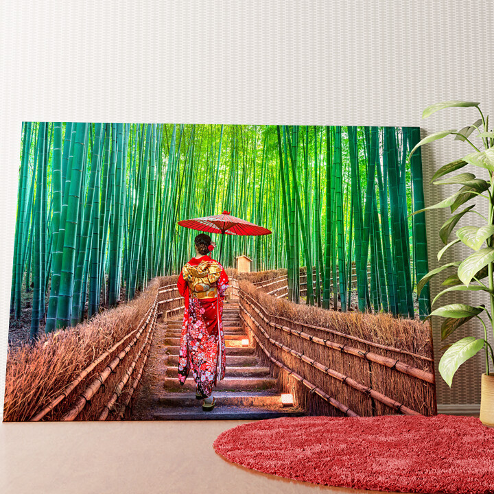 Bambuswald Wandbild personalisiert