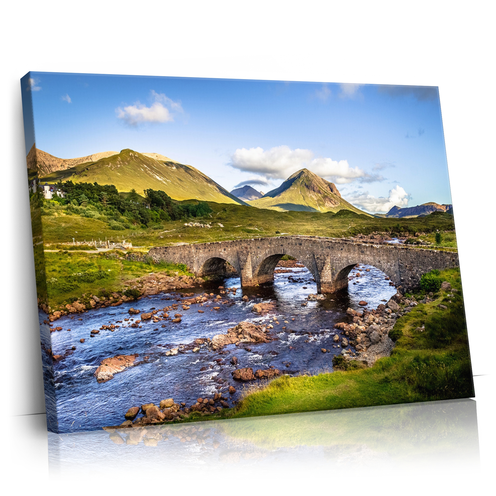 Personalisierbares Geschenk Natursteinbrücke in Schottland