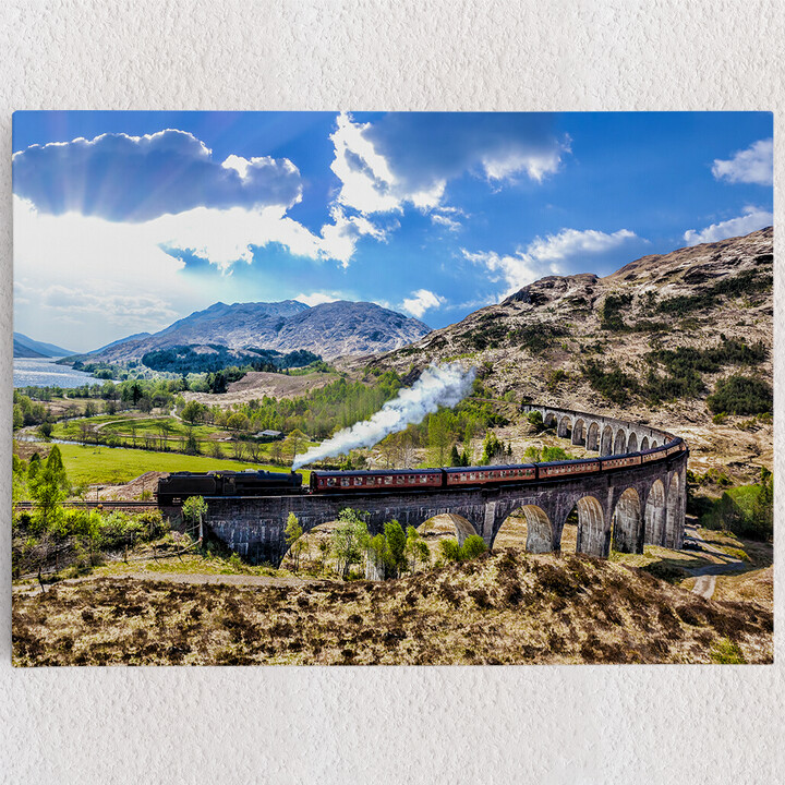 Personalisiertes Leinwandbild Glenfinnan Viadukt Schottland