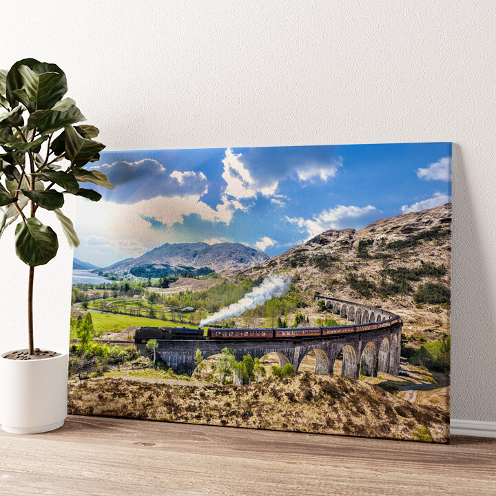 Leinwandbild personalisiert Glenfinnan Viadukt Schottland