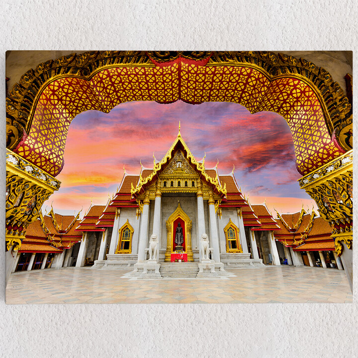 Personalisiertes Leinwandbild Marmortempel Bangkok