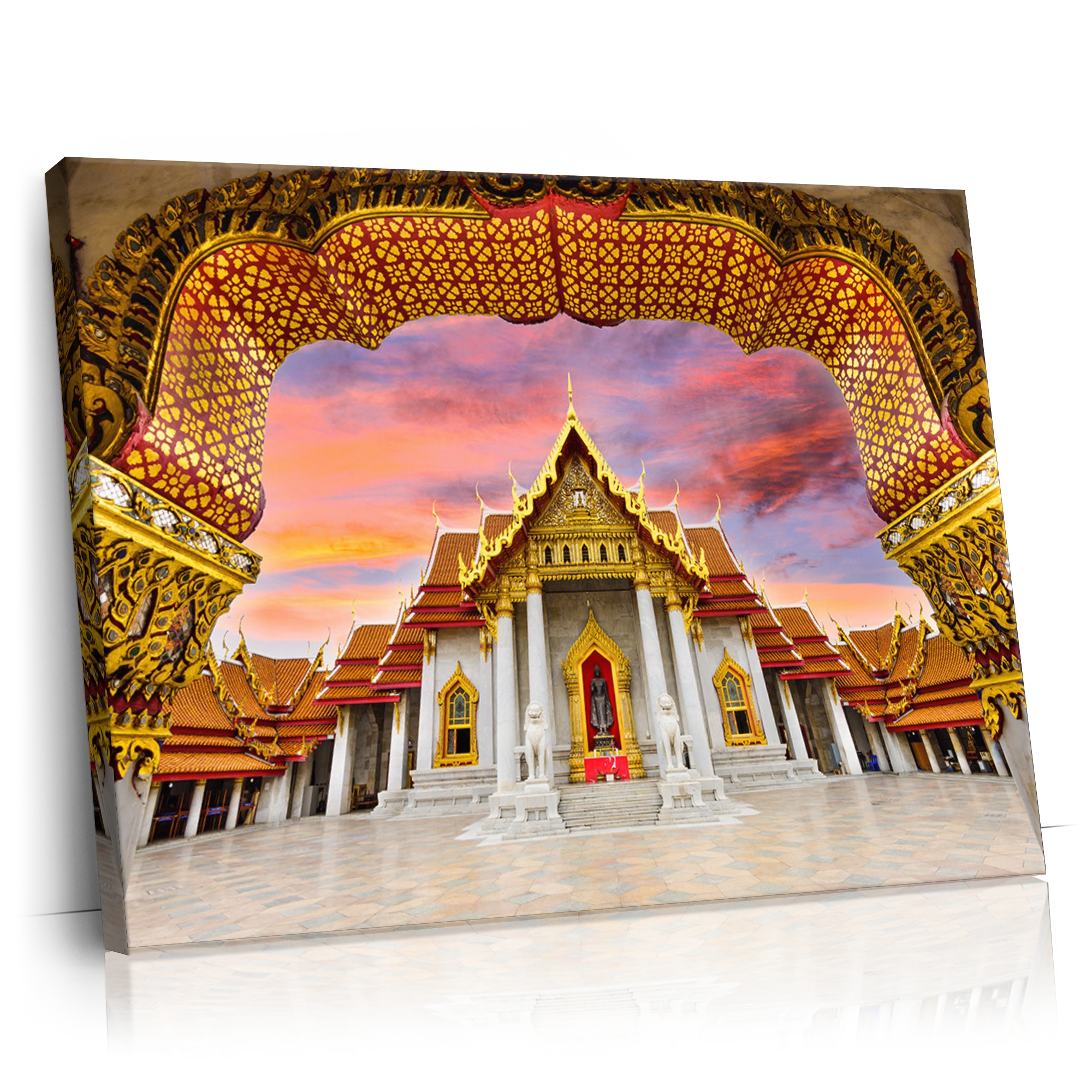 Personalisierbares Geschenk Marmortempel Bangkok