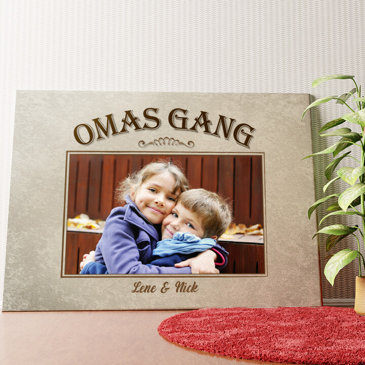 Omas Gang Wandbild personalisiert