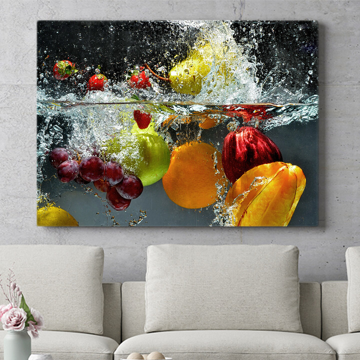 Personalisiertes Wandbild Frische Früchte