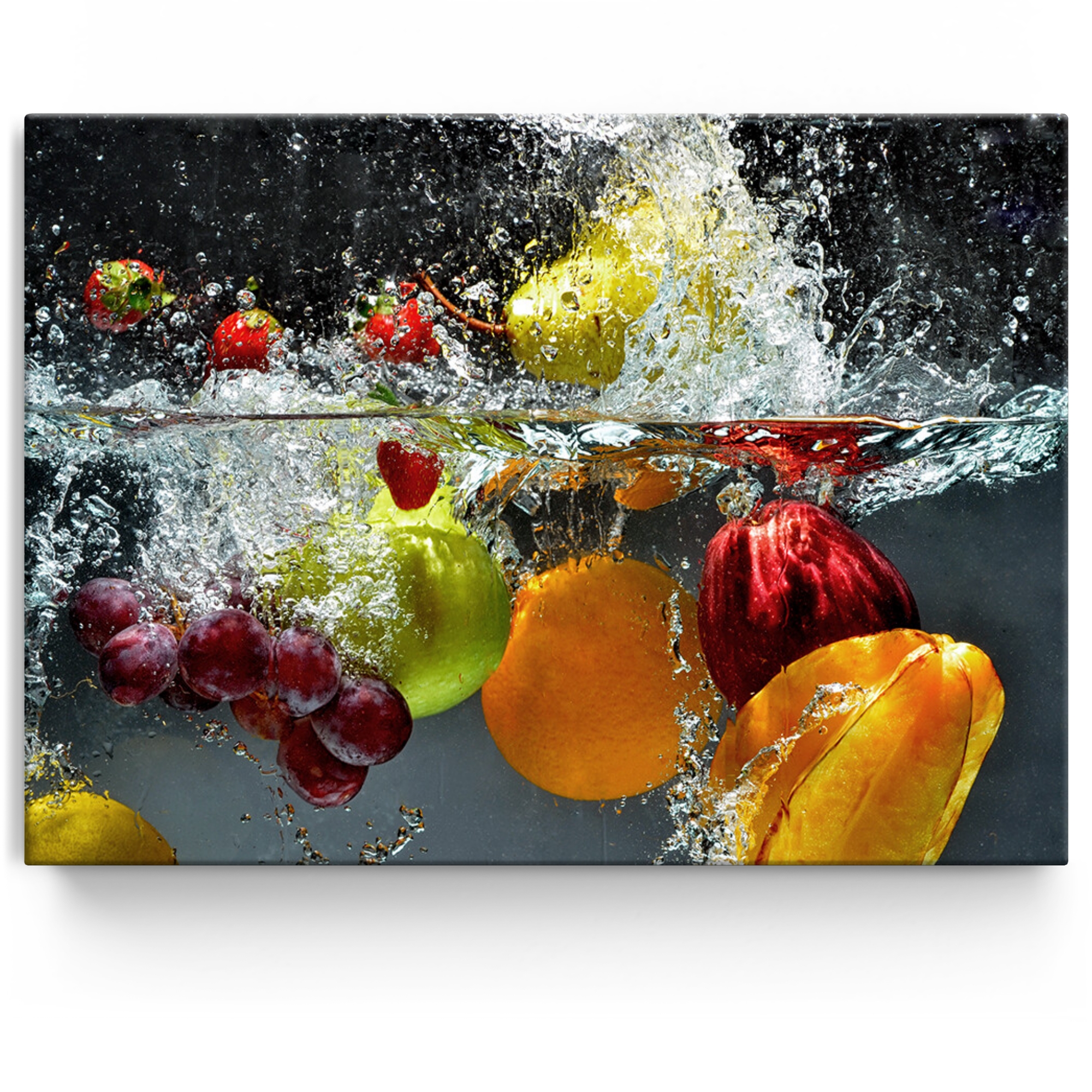 Personalisiertes Leinwandbild Frische Früchte